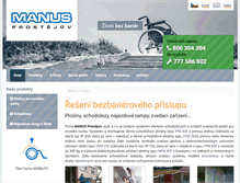 Tablet Screenshot of manuspv.cz